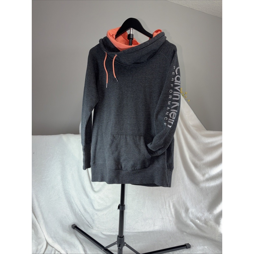 Calvin Klein Performance High Funnel Neck Hoodie Neon Interior Athleisure Preppy